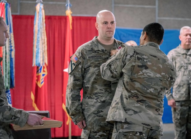 678th and 174th Air Defense Artillery Brigade Transfer of Authority Ceremony