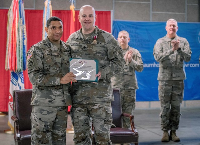 678th and 174th Air Defense Artillery Brigade Transfer of Authority Ceremony