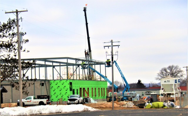 February 2023 construction operations of $11.96 million transient training brigade headquarters at Fort McCoy