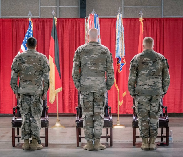 678th and 174th Air Defense Artillery Brigade Transfer of Authority Ceremony