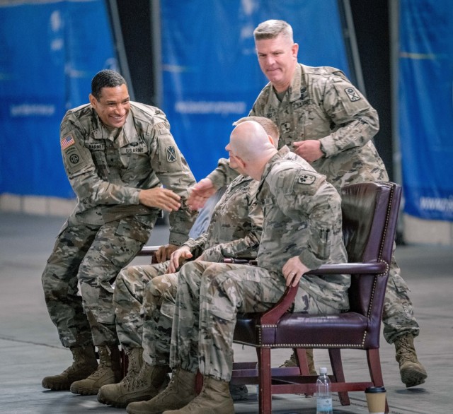 678th and 174th Air Defense Artillery Brigade Transfer of Authority Ceremony