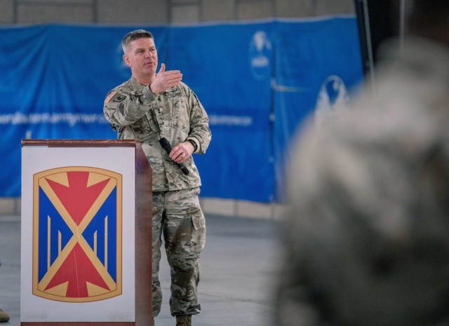 678th and 174th Air Defense Artillery Brigade Transfer of Authority Ceremony