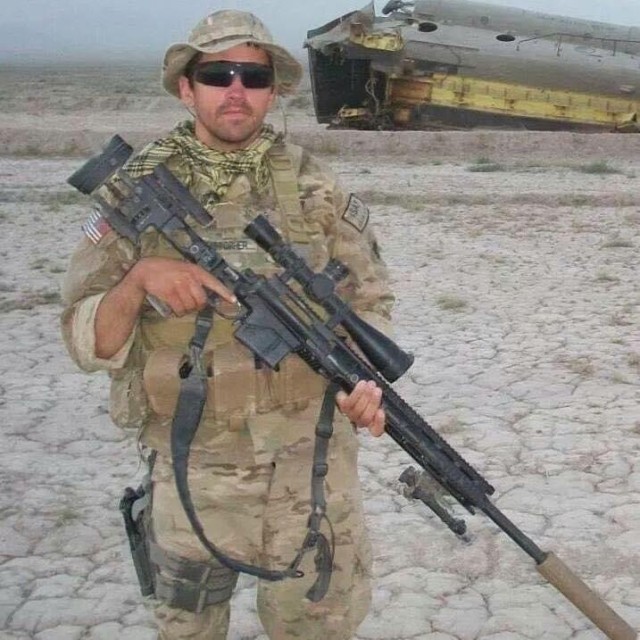Spc. Chris Horton, a sniper with 1st Battalion, 297th Infantry Regiment, 45th Infantry Brigade Combat Team, Oklahoma Army National Guard, in Paktia, Afghanistan, in 2011. He died in an ambush Sept. 9, 2011. (Courtesy photo)