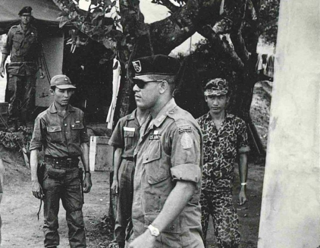 Capt. Paris Davis, while in Vietnam, 1965. 