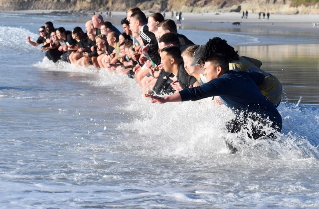 ‘Griffin Grit’ workout at beach caps 229th MI Bn. resiliency class