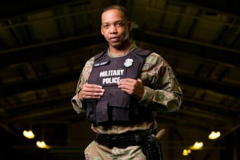 Sgt. 1st Class Anthony Barham, 94th Military Police Battalion, continues his family's legacy of service