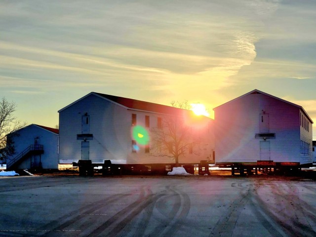History made: Contractor moves first two World War II-era barracks at Fort McCoy