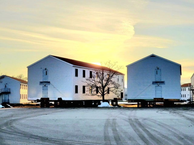History made: Contractor moves first two World War II-era barracks at Fort McCoy