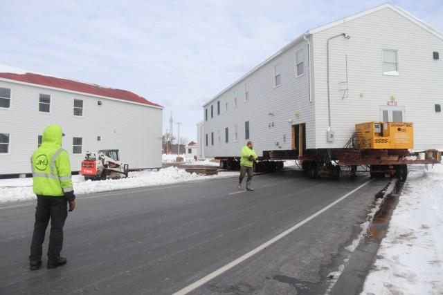 History made: Contractor moves first two World War II-era barracks at Fort McCoy