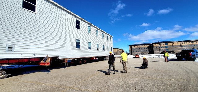 History made: Contractor moves first two World War II-era barracks at Fort McCoy