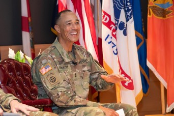 The U.S. Army Communications-Electronics Command’s senior leadership updated the workforce during the quarterly town hall on March 7, 2023, in the Myer.