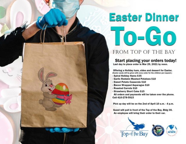 Easter Dinner To-Go flyer