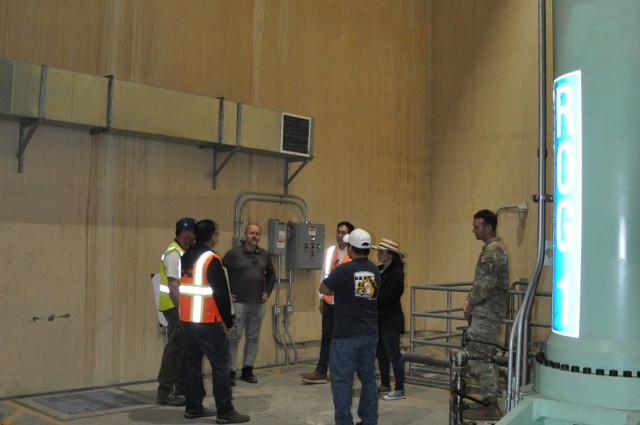Senior dam safety program manager visits Prado Dam spillway project