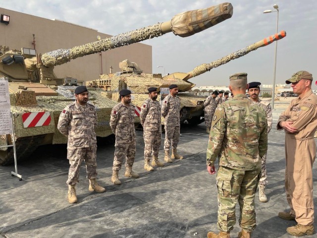The West Virginia National Guard and Qatari military officials met in Doha, Qatar, March 14-16, 2023, to conduct key leader engagement and plan future bilateral exchanges. West Virginia and Qatar have been SPP partners since 2018. (Courtesy Photo)