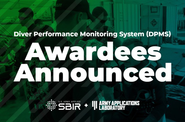 The Army Applied SBIR Program and Army Applications Laboratory awarded 10 small business contracts to deliver training technology that could revolutionize commercial wearables and smartwatches through underwater capabilities. (U.S. Army)