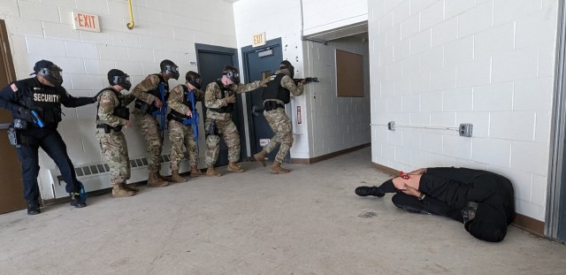 Fort Drum MPs train with fire, emergency services personnel on active shooter drills at Mountain Guardian Academy