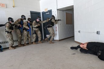 Fort Drum MPs train with fire, emergency services personnel on active shooter drills at Mountain Guardian Academy