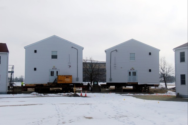 Contractor moves first two World War II-era barracks at Fort McCoy