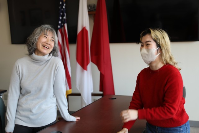 Two former USAG Japan college interns return as full-time employees