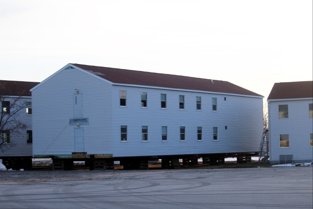 Contractor moves first two World War II-era barracks at Fort McCoy