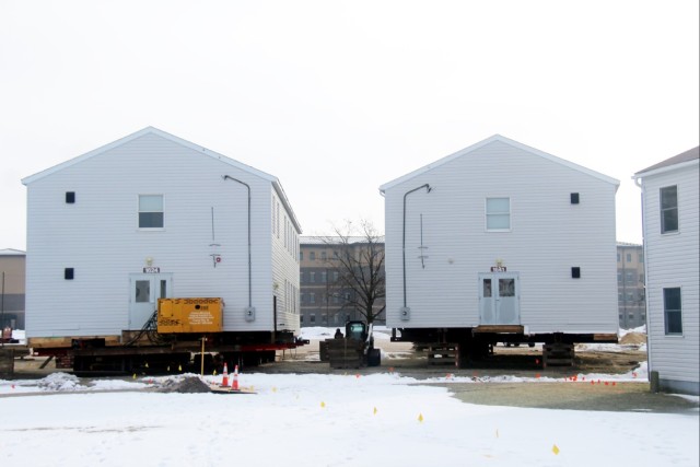 Contractor moves first two World War II-era barracks at Fort McCoy