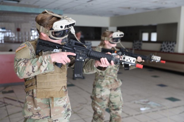 Soldiers practice Battle Drill 6 with the SiVT at Fort Bragg