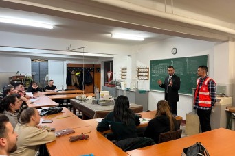 Army engineers engage Romanian engineering students, next generation of key Local National workforce