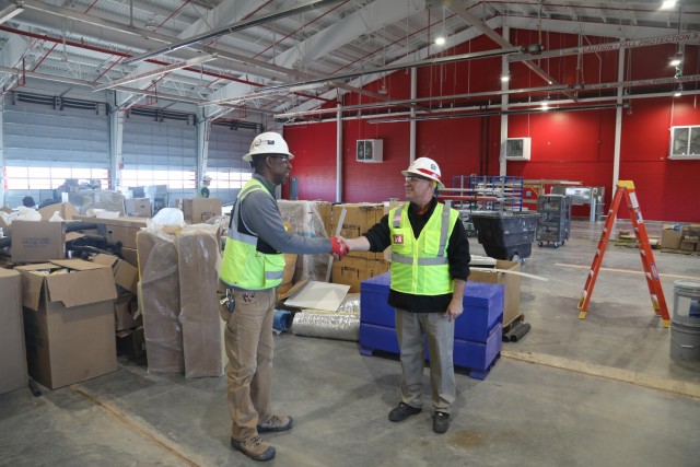 U.S. Army Corps of Engineers construction of Fire Rescue Center underway at Altus AFB