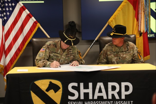 First Team Leaders Sign Sexual Assault and Prevention Month Proclamation