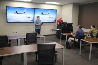 U.S. Army Corps of Engineers, Tulsa District, recently completed construction of a flight training center complex on Altus AFB