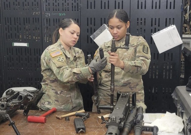 Virginia National Guard Soldiers assigned to the 3647th Maintenance Company, 529th Combat Sustainment Support Battalion, 329th Regional Support Group, support the Joint Multinational Readiness Center during an exercise March 4-18, 2023, at...