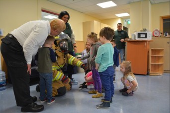 Hohenfels firefighters meet, greet community's youngest members