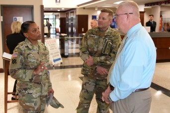 Senior warrant officer learns about Army space at SMDC