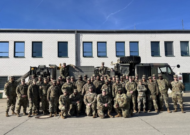 Virginia National Guard Soldiers assigned to the Blackstone-based 3647th Maintenance Company, 529th Combat Sustainment Support Battalion, 329th Regional Support Group provide support to the Joint Multinational Readiness Center during an exercise...