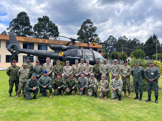 Members of the Kentucky National Guard participated in a senior enlisted leader seminar with members of the Ecuadorian Armed Forces March 20-24, 2023, in Quito, Ecuador. Participants exchanged best-practices on noncommissioned officer...
