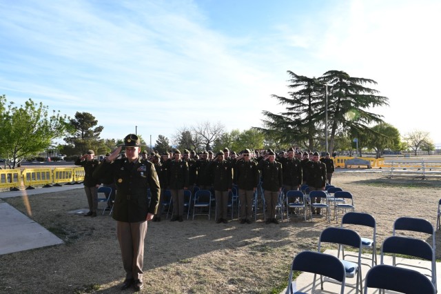 Bravo Company, 305th MI BN graduates Intelligence Analyst AIT Students at Veterans Memorial Park