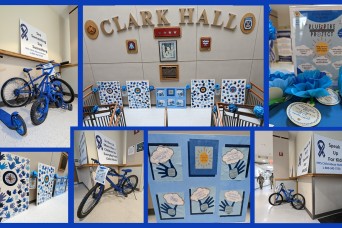 Fort Drum's Blue Bike Project raises awareness for Child Abuse Prevention Month