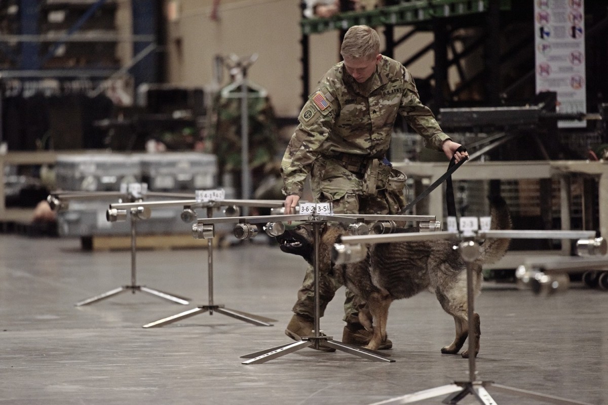 Army working dog teams assist with emerging technology assessment