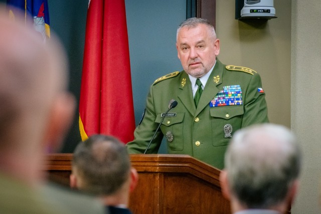 “Leadership is the main topic here for future commanders,” he said. “It’s the most important thing to learn here, and CGSC does it,” said Lt. Gen. Josef Kopecký, Czech Republic, Commander of the Joint Operations Command, Czech Republic Land Forces, upon his induction into the Command and General Staff College.