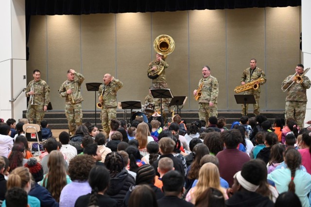 I Corps Band celebrates Month of the Military Child with school performances