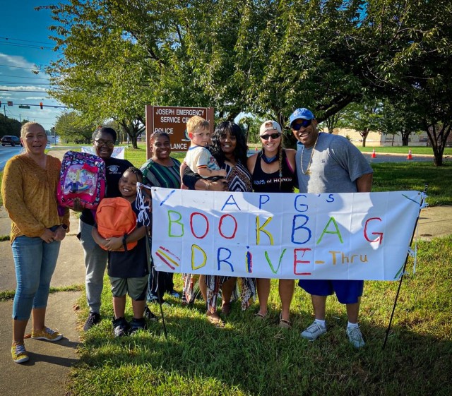 Book bag drive-thru