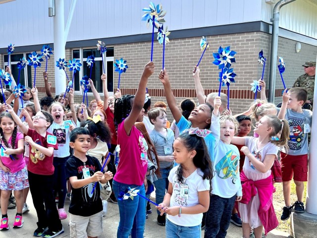 BJACH promotes child abuse prevention with pinwheel planting