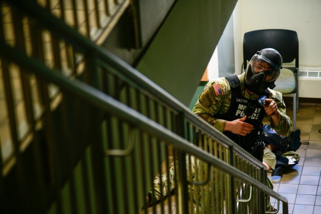 To counter an active-shooter threat, military, civilian, federal and state law enforcement, emergency response and medical personnel from the U.S. Military Academy conducted a full Force Protection Exercise on March 29 at West Point.