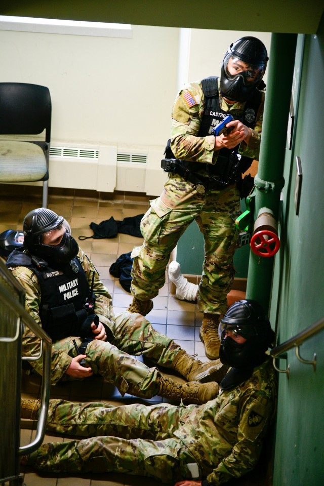 To counter an active-shooter threat, military, civilian, federal and state law enforcement, emergency response and medical personnel from the U.S. Military Academy conducted a full Force Protection Exercise on March 29 at West Point.