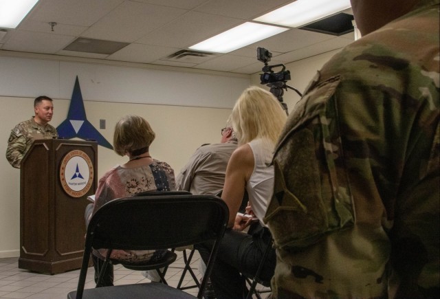 III Armored Corps leaders engage media role-players during Warfighter