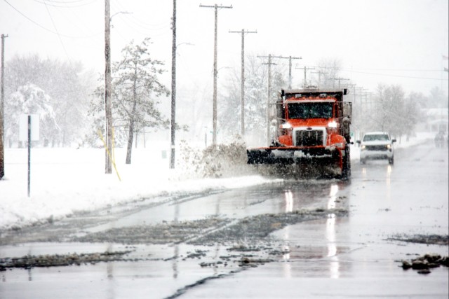 Snow-removal operations at Fort McCoy