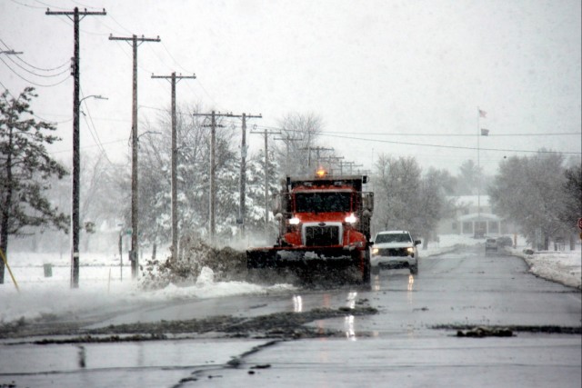 Snow-removal operations at Fort McCoy