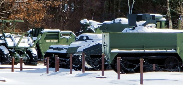 February 2023 snow scenes at Fort McCoy&#39;s Equipment Park