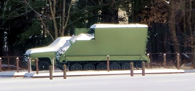 February 2023 snow scenes at Fort McCoy&#39;s Equipment Park