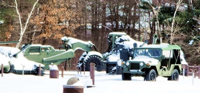 February 2023 snow scenes at Fort McCoy&#39;s Equipment Park